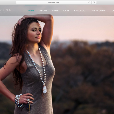 Carol Penn Jewelry Website Design by Blake Mistich